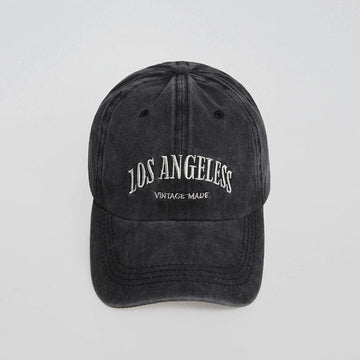 GRAY WASHED LA BASEBALL HAT