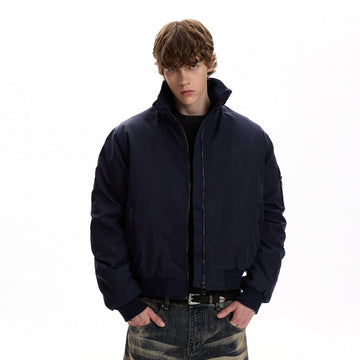 RT No. 50423 SILHOUETTE ZIPPER BOMBER JACKET