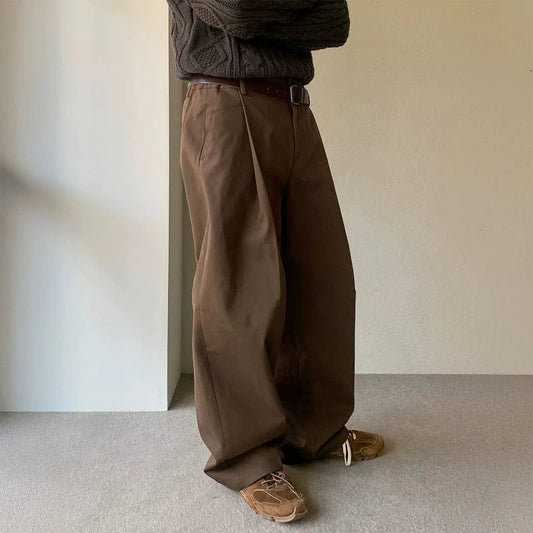 RT No. 31079 PLEATED WIDE STRAIGHT PANTS