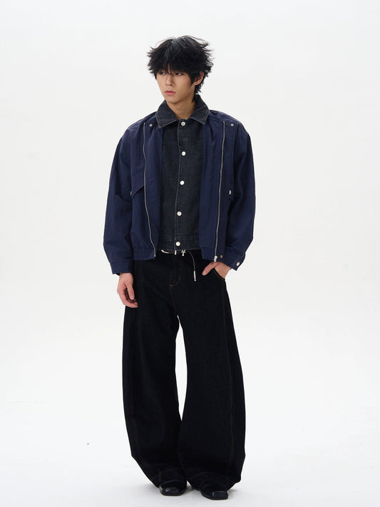 RT No. 12252 BLACK SCIMITAR DENIM JEANS