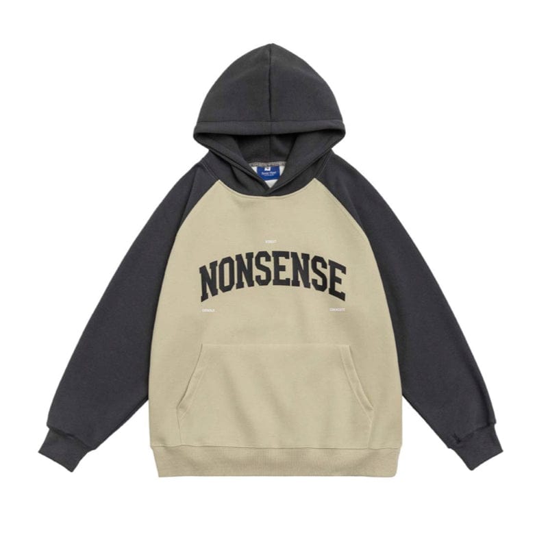 RT No. 9025 TWO TONE CONTRAST PULLOVER HOODIE