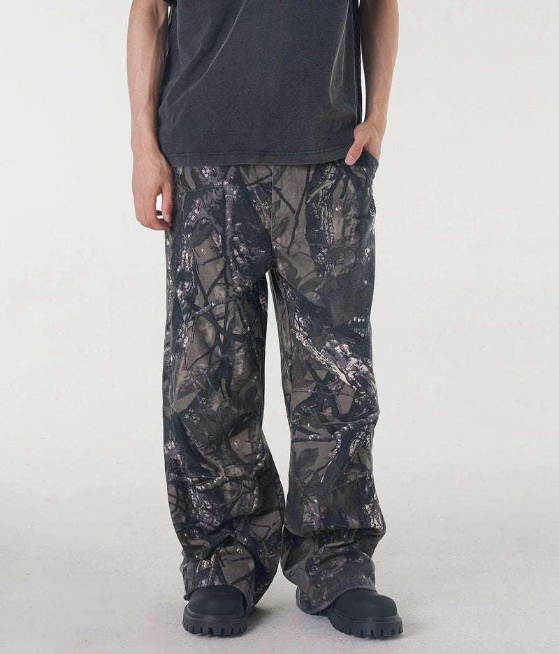 RT No. 11501 BRANCH CAMO STRAIGHT PANTS