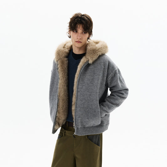 RT No. 50406 WOLF ZIPPER HOODIE