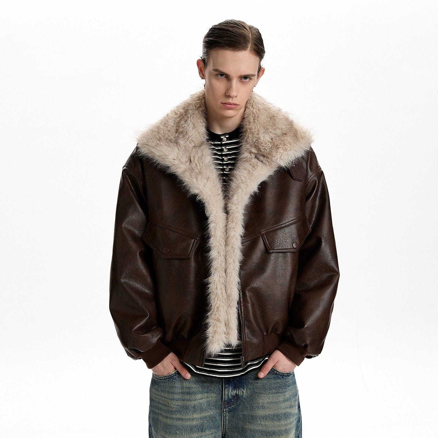 RT No. 55104 MOUNTAIN WOLF LEATHER JACKET – REALTAKAI