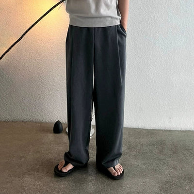 RT No. 11503 FOLDED STRAIGHT WIDE PANTS