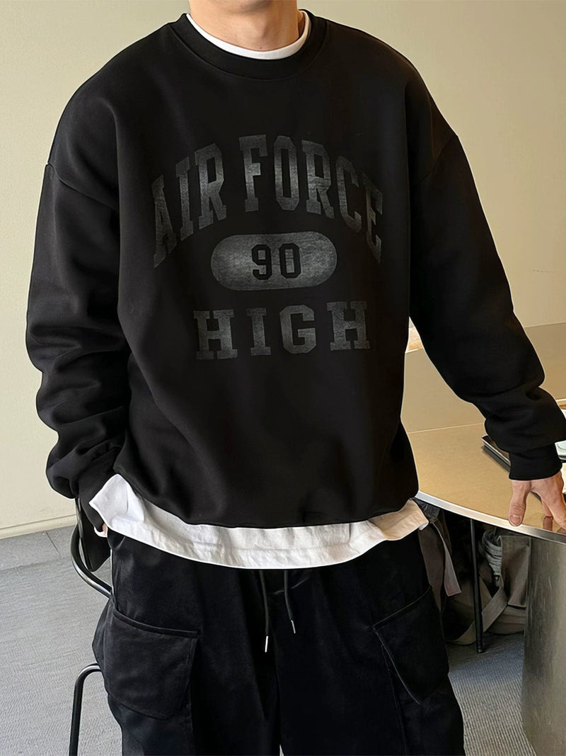 RT No. 11856 AIR FORCE LETTERED CREWNECK SWEATER