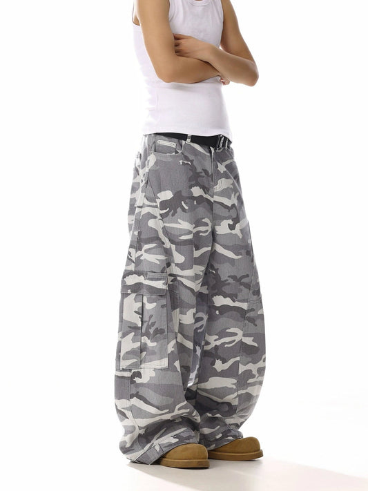 RT No. 19829 WINTER CAMO CARGO STRAIGHT PANTS