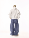 RT No. 19821 FRENCH PURPLE DISTRESSED BAGGY CARGO PANTS