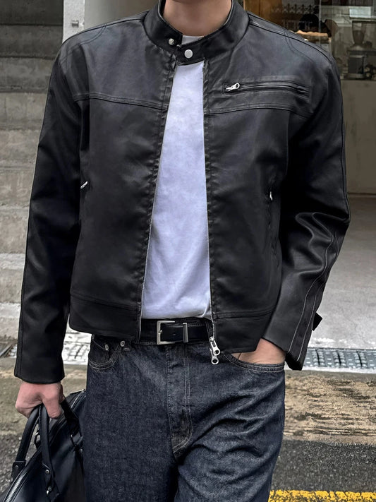 RT No. 32082 LEATHER BIKER JACKET