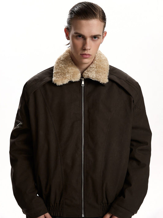 RT No. 59027 SILHOUETTE FUR COLLAR JACKET