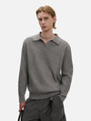 RT No. 50120 KNITWEAR WAFFLE V-NECK SWEATER