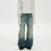 RT No. 40755 WHISKER WASH STRAIGHT DENIM JEANS