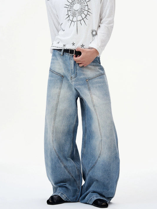 RT No. 32821 RECONSTRUCTED WASHED SCIMITAR JEANS