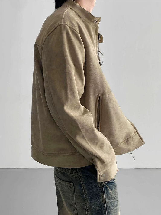 RT No. 12190 SUEDE ZIP-UP JACKET