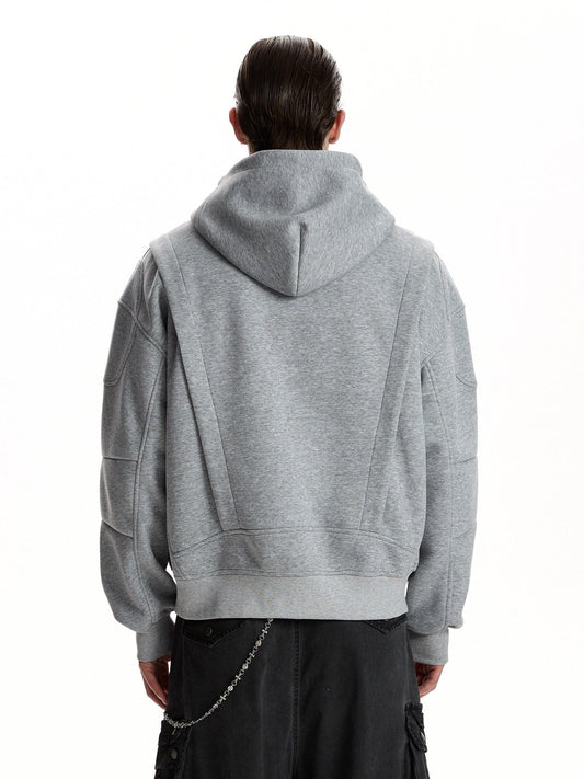 RT No. 59060 RECONSTRUCTED ZIPPER BOXY HOODIE