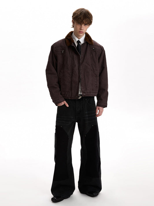 RT No. 58016 FUR COLLAR CARGO JACKET