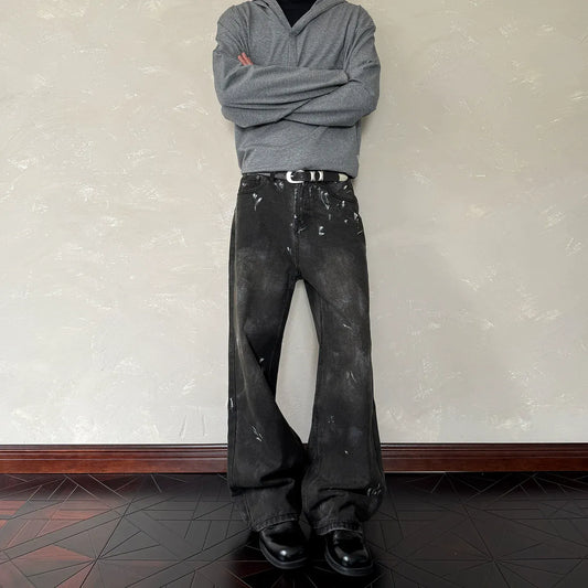 RT No. 40837 PAINT STRAIGHT DENIM JEANS