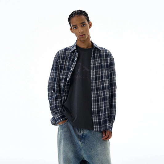 RT No. 19544 PLAID BUTTON-UP SHIRT