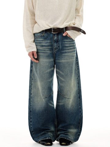 RT No. 55110 WHISKER STRAIGHT DENIM JEANS