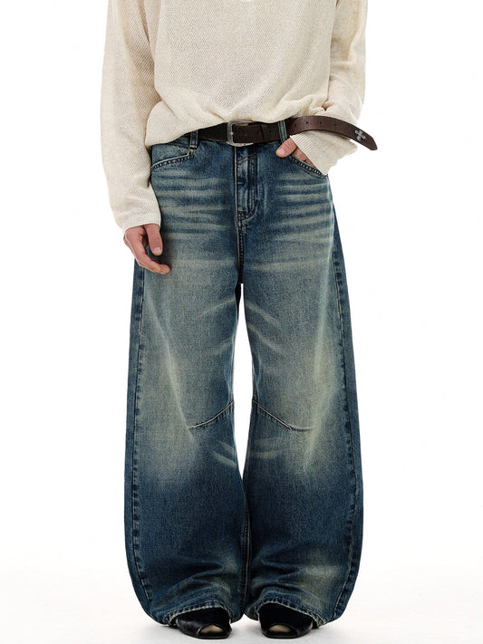 RT No. 55110 WHISKER STRAIGHT DENIM JEANS