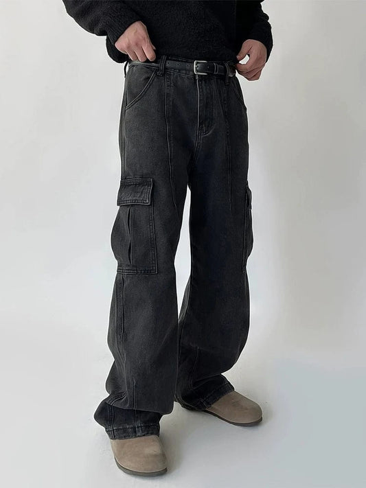 RT No. 31066 WASHED CARGO WORKWEAR STRAIGHT JEANS