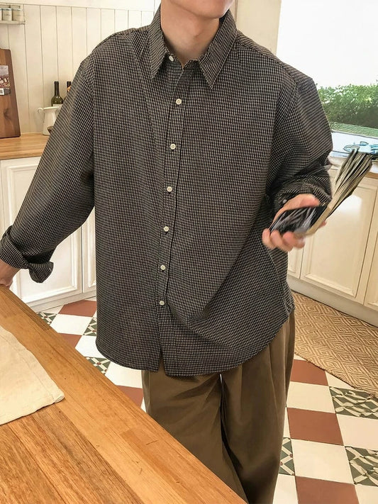 RT No. 29507 PLAID BUTTON-UP SHIRT