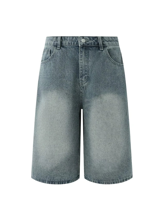 RT No. 18613 WASHED BLUE DENIM SHORTS