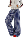 RTK (W) No. 535 GRID WIDE STRAIGHT PANTS