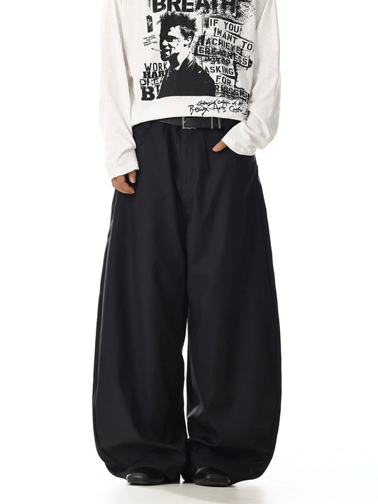 RT No. 32701 WIDE STRAIGHT SLACK PANTS