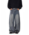 RT No. 12116 RECONSTRUCTED BLUE DENIM SCIMITAR JEANS