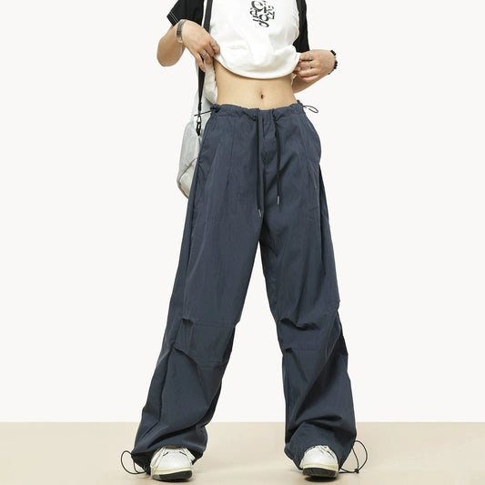 RTK (W) No. 501 DRAWSTRING WIDE STRAIGHT PANTS