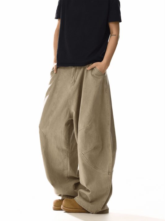RT No. 19836 KHAKI SCIMITAR BAGGY PANTS