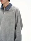 RT No. 50263 DENIM COLLAR SWEATER
