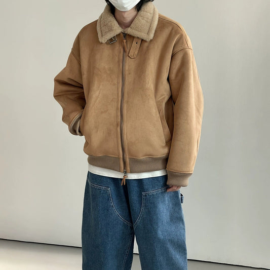 RT No. 12201 SUEDE ZIP-UP JK