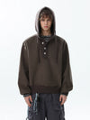 RT No. 50213 KNITWEAR HENLEY HOODIE