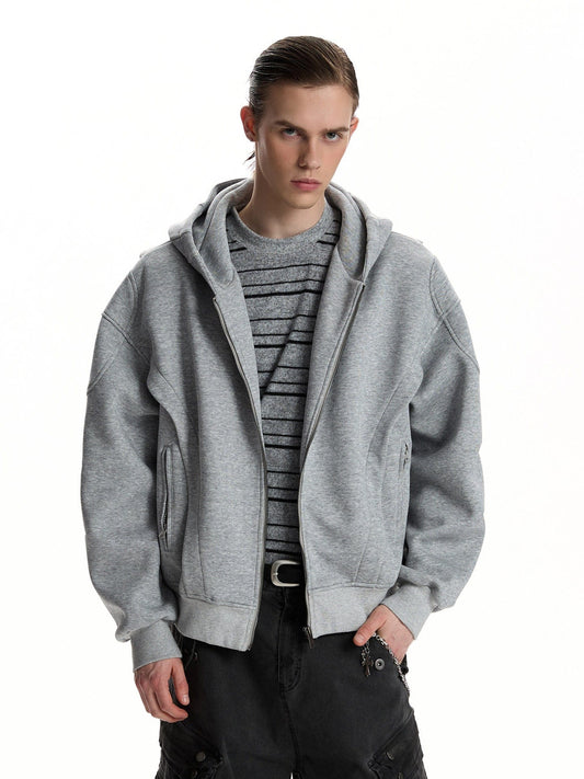 RT No. 59060 RECONSTRUCTED ZIPPER BOXY HOODIE