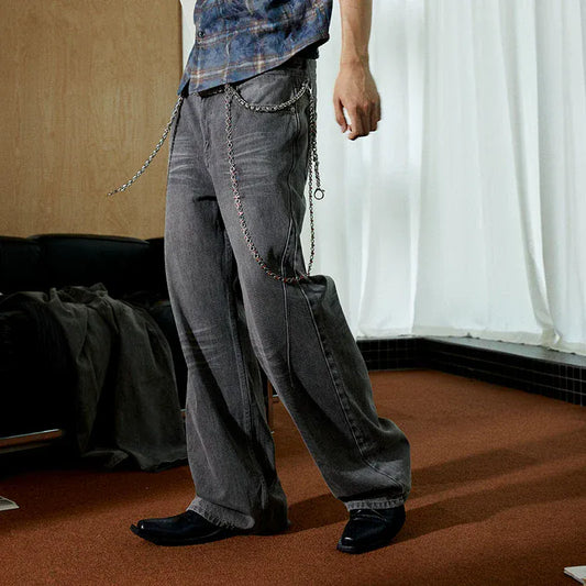 FUKUSU SILVER DOUBLE LAYER WALLET CHAIN