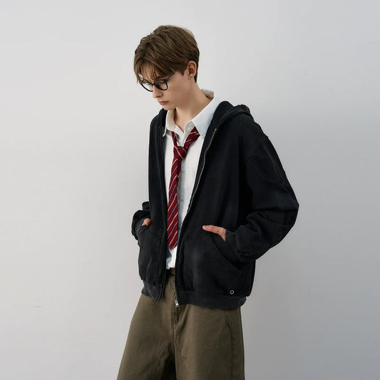 RT No. 42005 RECONSTRUCTED ZIPPER HOODIE