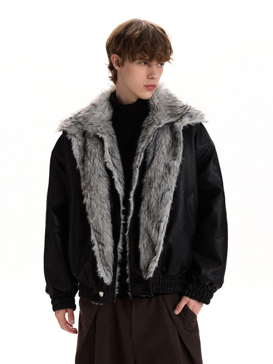 RT No. 58032 WOLF DOUBLE COLLAR JACKET