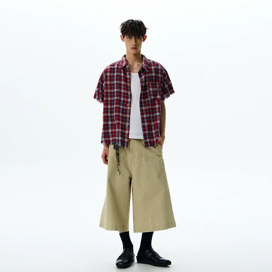 RT No. 42002 PLAID SHORT SLEEVE SHIRT