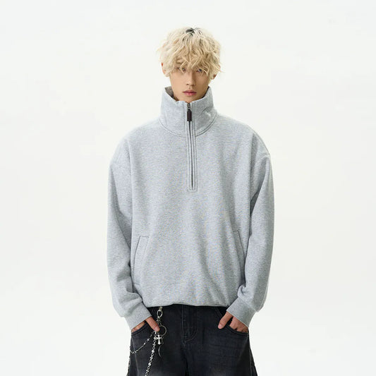 RT No. 40530 FLEECE HALF ZIPPER COLLAR SWEATER