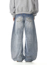 RT No. 32741 WHISKER WASH DENIM JEANS