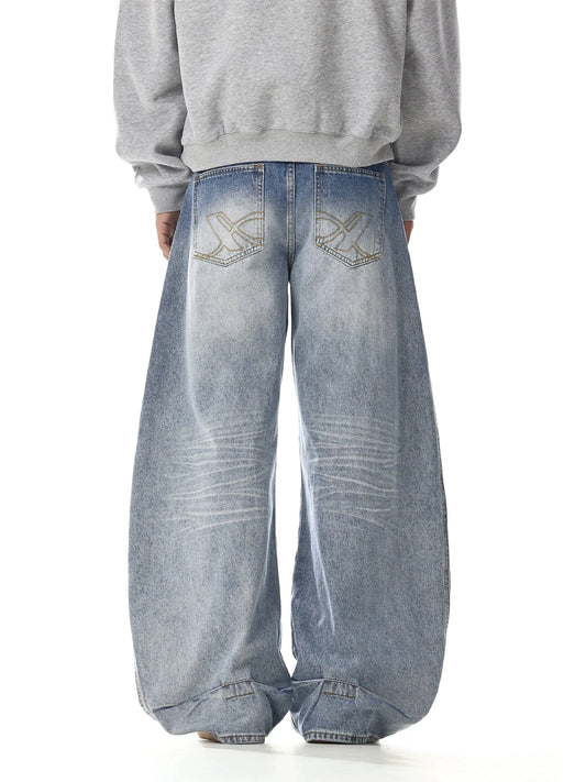 RT No. 32741 WHISKER WASH DENIM JEANS