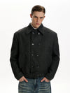 RT No. 45028 BOXY WOOLEN DOUBLE COLLAR JACKET