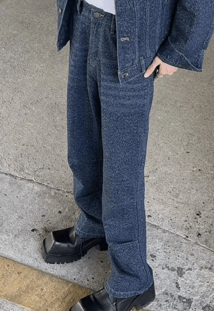 RT No. 9822 DARK BLUE DENIM JK & PANTS