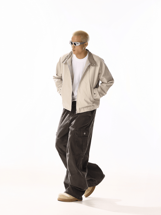RT No. 19801 RECONSTRUCTED BROWN CARGO PANTS