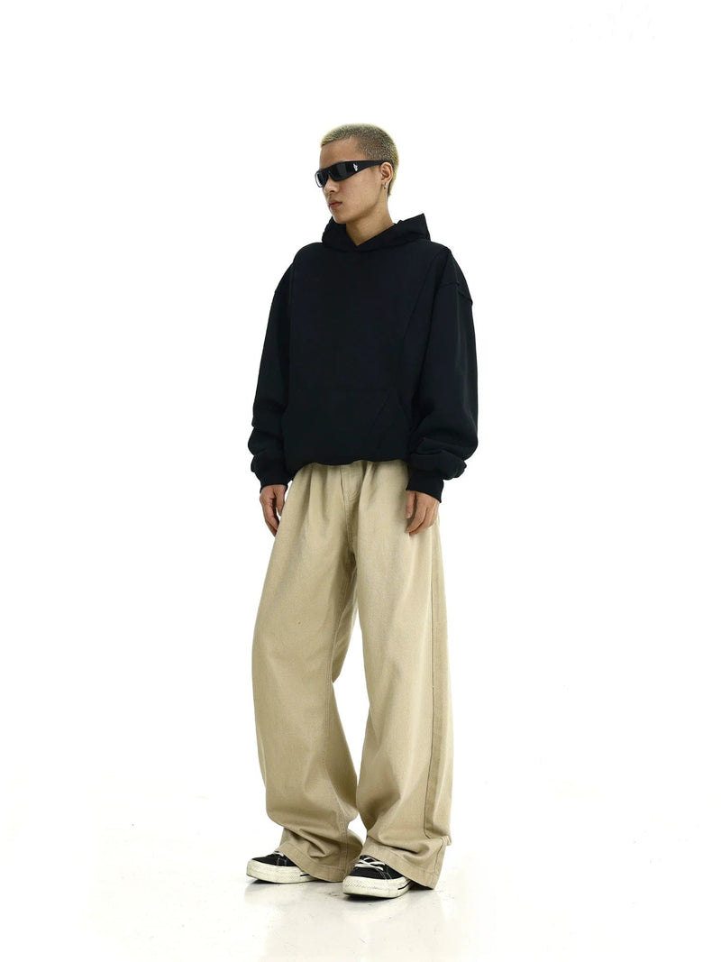 RT No. 11411 CASUAL WIDE STRAIGHT PANTS