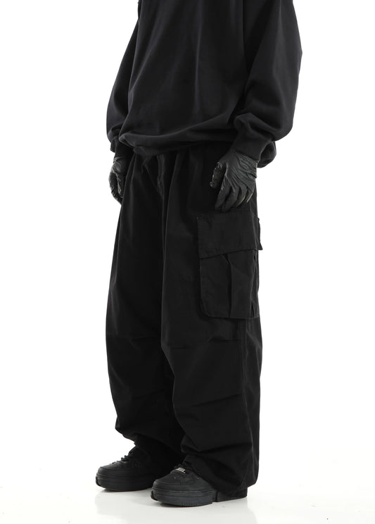 RT No. 11276 WIDE STRAIGHT BAGGY CARGO PANTS