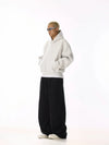 RT No. 19819 BLACK BAGGY STRAIGHT SWEATPANTS