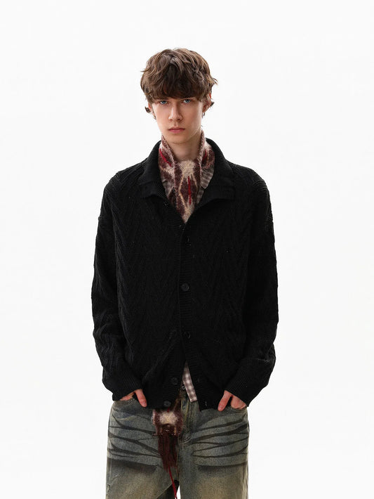 RT No. 50319 KNITWEAR BUTTON UP SWEATER